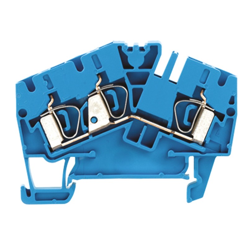 5 pcs - Weidmuller Z Series Blue Feed Through Terminal Block, Single-Level, Clamp Termination