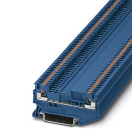 5 pcs - Phoenix Contact CLIPLINE PT Series Grey DIN Rail Terminal Block, Push In Termination