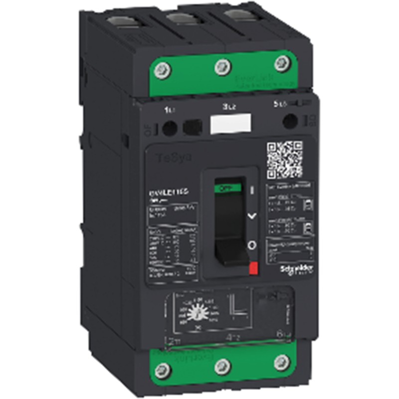 1 pcs - Schneider Electric TeSys Thermal Circuit Breaker - GV4LE 3 Pole 690V ac Voltage Rating, 80A Current Rating