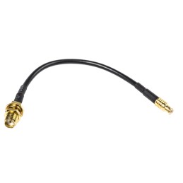 1 pcs - RF Solutions Female SMA to Male MCX Coaxial Cable, 100mm, RG174/U Coaxial, Terminated