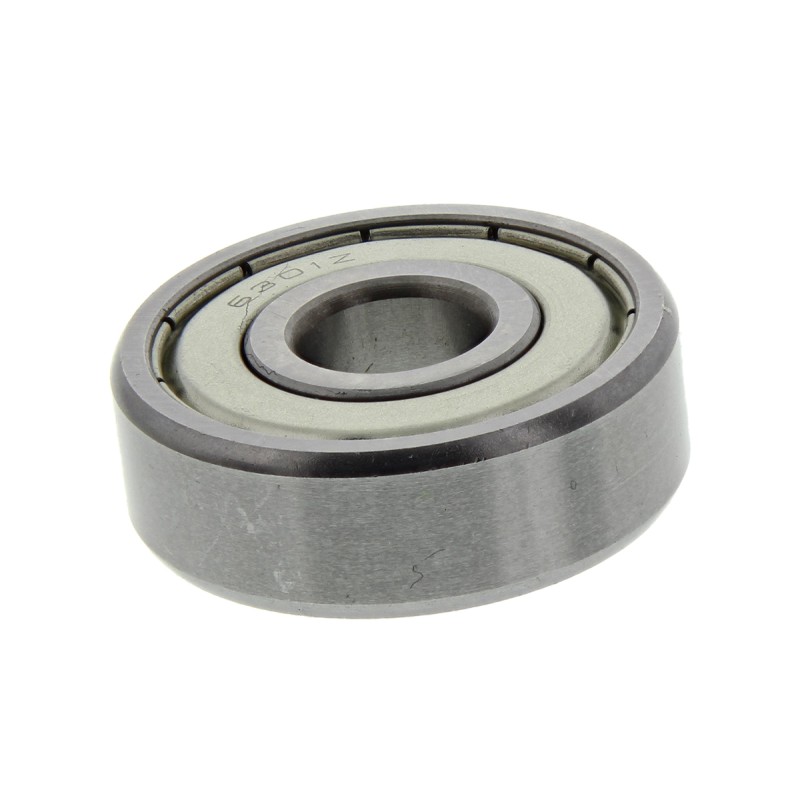 1 pcs - RS PRO 6301-2Z Single Row Deep Groove Ball Bearing- Both Sides Shielded 12mm I.D, 37mm O.D