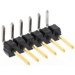 5 pcs - Molex C-Grid III Series Right Angle Through Hole Pin Header, 6 Contact(s), 2.54mm Pitch, 1 Row(s), Unshrouded