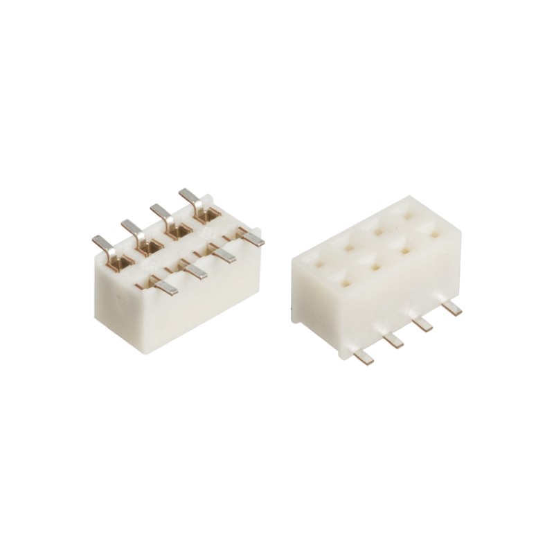 5 pcs - Hirose A3A Series Straight Surface Mount PCB Socket, 8-Contact, 2-Row, 2mm Pitch, Solder Termination