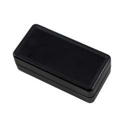 1 pcs - Hammond 1551 Series Black ABS Enclosure, IP54, Flanged, Black Lid, 50 x 25 x 15.5mm
