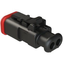 5 pcs - Amphenol Industrial, AT Cable connector Socket 2 Way, Crimp Termination