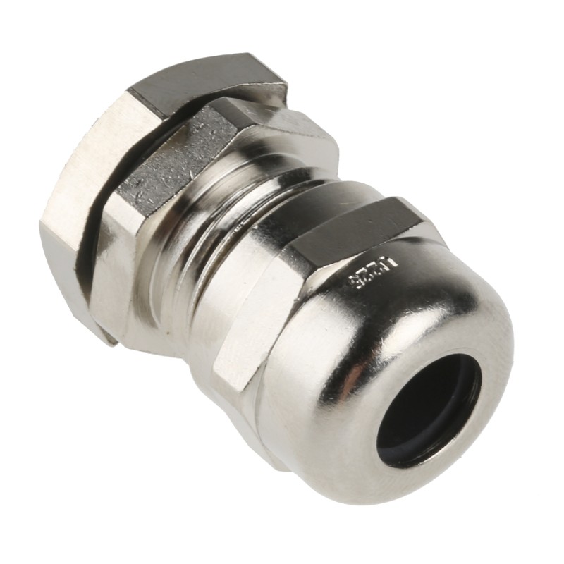 1 pcs - Lapp SKINTOP Series Metallic Nickel Plated Brass Cable Gland, PG9 Thread, 3mm Min, 8mm Max, IP68