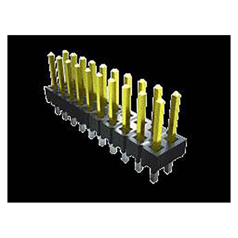 5 pcs - Samtec TSW Series Right Angle Through Hole Pin Header, 14 Contact(s), 2.54mm Pitch, 2 Row(s), Unshrouded