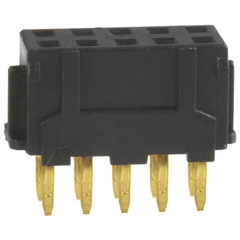 5 pcs - Hirose DF11 Series Straight Through Hole Mount PCB Socket, 10-Contact, 2-Row, 2mm Pitch, Solder Termination