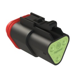 5 pcs - Amphenol Industrial, AT Cable connector Socket 3 Way, Crimp Termination