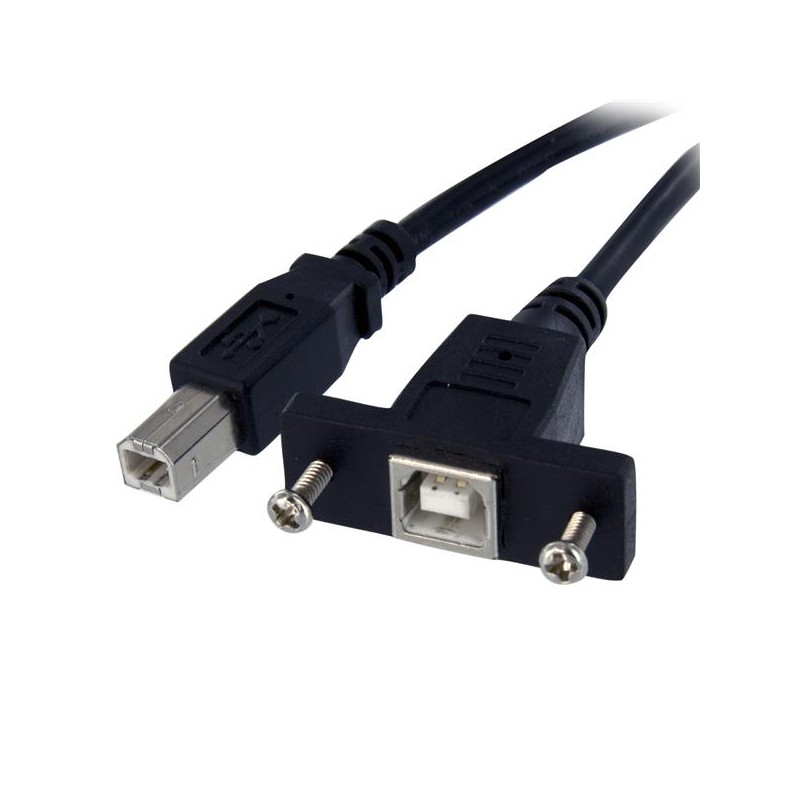 1 pcs - StarTech.com USB 2.0 Cable, Male USB B to Female USB B Cable, 300mm