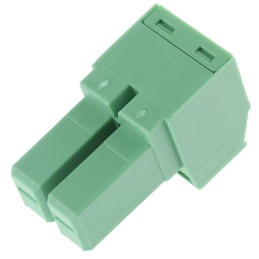 5 pcs - Phoenix Contact 7.62mm Pitch 2 Way Right Angle Pluggable Terminal Block, Plug, Cable Mount, Screw Termination