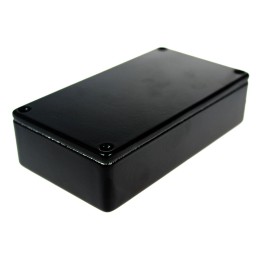 1 pcs - CAMDENBOSS 5000 Series Black Die Cast Aluminium Enclosure, IP54, Black Lid, 112 x 62 x 31mm