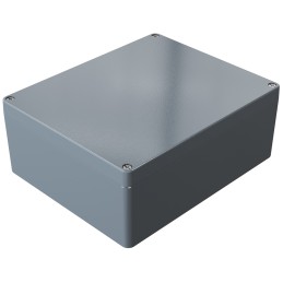 1 pcs - Rose Aluminium Standard Series Grey Die Cast Aluminium Enclosure, IP66, IK09, Grey Lid, 280 x 230 x 110mm