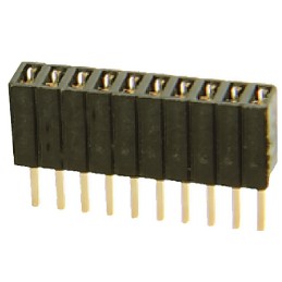 5 pcs - HARWIN Straight Through Hole Mount PCB Socket, 20-Contact, 2-Row, 1.27mm Pitch, Solder Termination