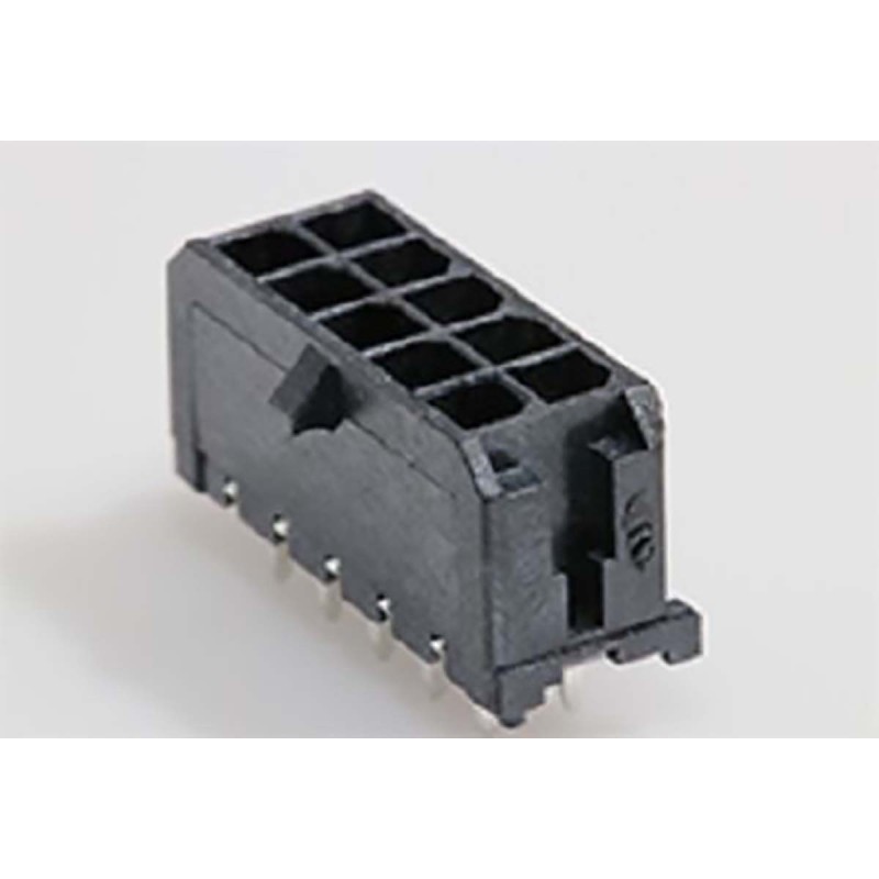 5 pcs - Molex Micro-Fit 3.0 Series Vertical Through Hole PCB Header, 10 Contact(s), 3.0mm Pitch, 2 Row(s), Shrouded