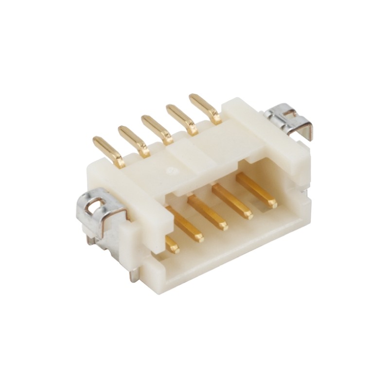 5 pcs - Hirose DF13 Series Right Angle Surface Mount PCB Header, 5 Contact(s), 1.25mm Pitch, 1 Row(s), Shrouded