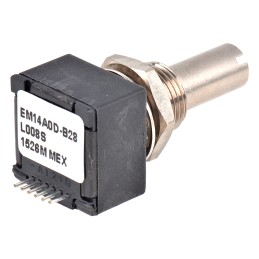 5 pcs - Bourns EM14 Series Optical Incremental Encoder, 8 ppr, Quadrature Signal, Slotted Type, 1/4in Shaft