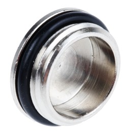 10 pcs - Lapp Blanking Plug, M16, Nickel Plated Brass, 18mm Diameter, Threaded