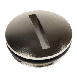 10 pcs - Lapp Blanking Plug, M16, Nickel Plated Brass, 18mm Diameter, Threaded