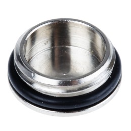 10 pcs - Lapp Blanking Plug, M16, Nickel Plated Brass, 18mm Diameter, Threaded