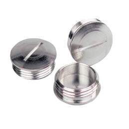 10 pcs - Lapp Blanking Plug, M16, Nickel Plated Brass, 18mm Diameter, Threaded