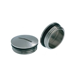 10 pcs - Lapp Blanking Plug, M16, Nickel Plated Brass, 18mm Diameter, Threaded