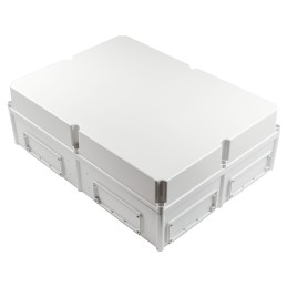 1 pcs - Fibox EK Series Grey Polycarbonate Enclosure, IP66, IP67, Flanged, Grey Lid, 760 x 560 x 250mm