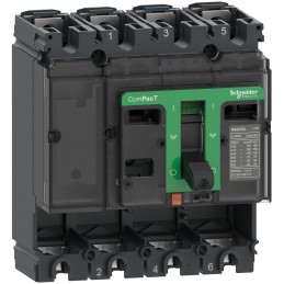 1 pcs - Schneider Electric, ComPacT NSX MCCB 4P 100A, Fixed Mount
