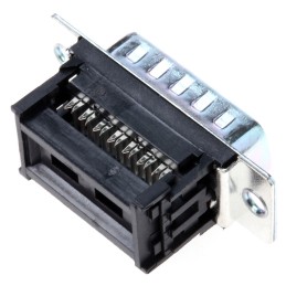 5 pcs - RS PRO 15 Way Right Angle Cable Mount D-sub Connector Plug, 2.77mm Pitch