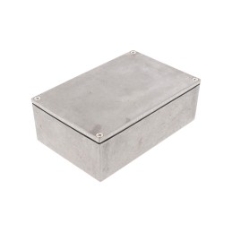 1 pcs - Hammond 1590 Series Natural Die Cast Aluminium Enclosure, IP65, Natural Lid, 145 x 95 x 49mm