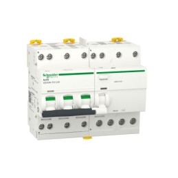 1 pcs - Schneider Electric RCBO, 40A Current Rating, 3P+N Poles, 30mA Trip Sensitivity, Type C, Acti9 Range