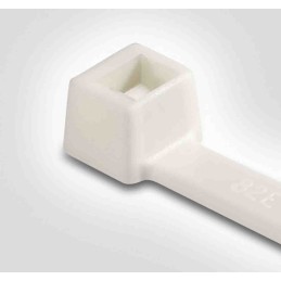 1 Bag of 100 - HellermannTyton Cable Tie, 150mm x 3.5 mm, White Polyamide 6.6 (PA66), Pk-100