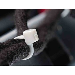 1 Bag of 100 - HellermannTyton Cable Tie, 150mm x 3.5 mm, White Polyamide 6.6 (PA66), Pk-100