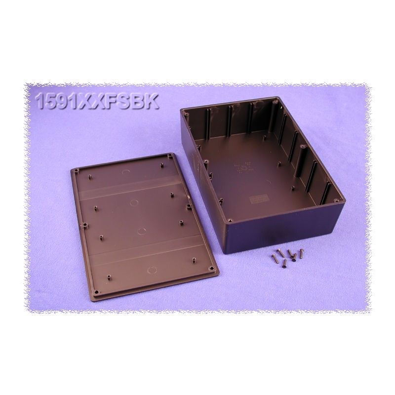 1 pcs - Hammond 1591 Series ABS Enclosure, IP54, Flanged, 221 x 150 x 58mm