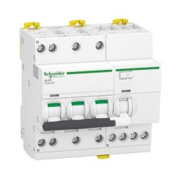 1 pcs - Schneider Electric RCBO, 40A Current Rating, 3P+N Poles, 30mA Trip Sensitivity, Type C, Acti9 Range