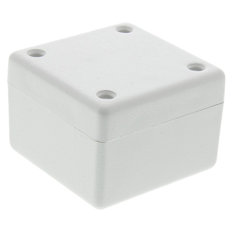 1 pcs - Hammond 1594 Series Grey Flame Retardant ABS Enclosure, IP54, Grey Lid, 56 x 56 x 28mm