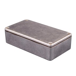 1 pcs - Hammond 1550 Series Natural Die Cast Aluminium Enclosure, IP54, Natural Lid, 120 x 100 x 31mm