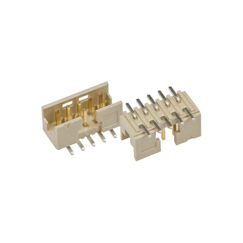 5 pcs - Amphenol Communications Solutions Minitek Series Straight Surface Mount PCB Header, 8 Contact(s), 2.0mm Pitch, 2