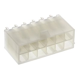 5 pcs - Molex Mini-Fit Jr. Series Straight Through Hole PCB Header, 12 Contact(s), 4.2mm Pitch, 2 Row(s), Shrouded