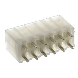 5 pcs - Molex Mini-Fit Jr. Series Straight Through Hole PCB Header, 12 Contact(s), 4.2mm Pitch, 2 Row(s), Shrouded