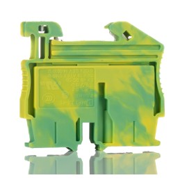 5 pcs - Phoenix Contact MPT 2.5-PE Series Green/Yellow Earth Terminal Block, 0.14 - 4mm², Single-Level, Push In