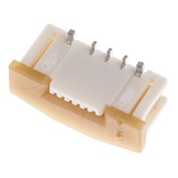 5 pcs - Molex, Easy On, 52559 0.5mm Pitch 6 Way Straight Female FPC Connector, ZIF Bottom Contact
