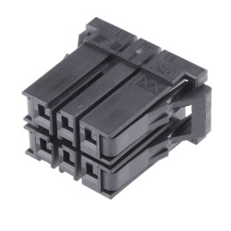 1 pcs - TE Connectivity, Dynamic 3000 Female Connector Housing, 5.08mm Pitch, 6 Way, 2 Row