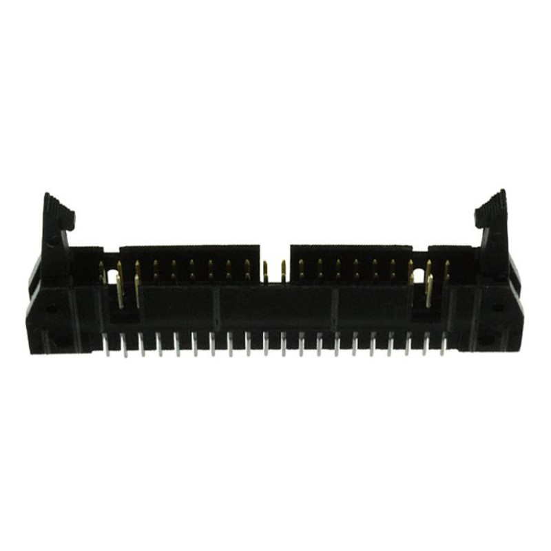 1 pcs - TE Connectivity AMP-LATCH Series Straight Through Hole PCB Header, 40 Contact(s), 2.54mm Pitch, 2 Row(s), Shrouded
