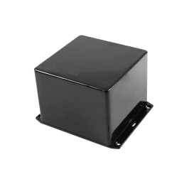 1 pcs - Hammond 1591 Series Black Flame Retardant ABS Enclosure, IP54, Flanged, Black Lid, 120 x 120 x 94mm