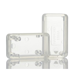 1 pcs - Hammond 1551 Series Clear ABS Enclosure, IP54, Flanged, Clear Lid, 35 x 20 x 15.5mm