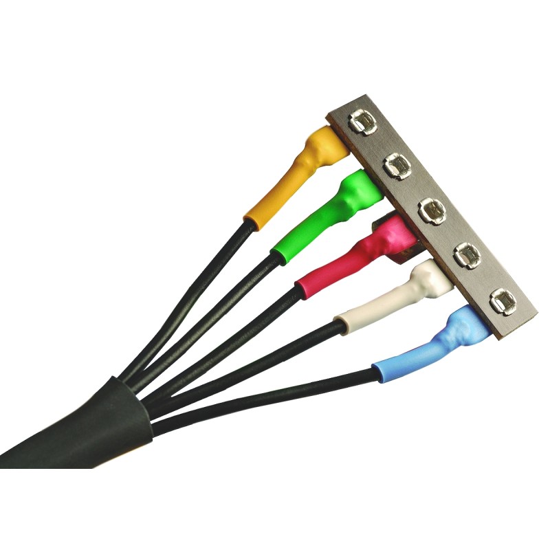 12 pcs - Alpha Wire Heat Shrink Tubing, Black 19mm Sleeve Dia. x 152mm Length 2:1 Ratio, FIT-221 Series