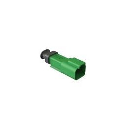 1 pcs : AT04-2P-SR01GRN - Automotive Connectors 2 Position, Receptacle, Pin, SR01 Strain Relief (Standard Seal), Green Body