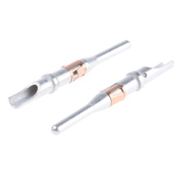 5 pcs - ITT Cannon Male Solder Circular Connector Contact, Wire size 26 - 14 AWG