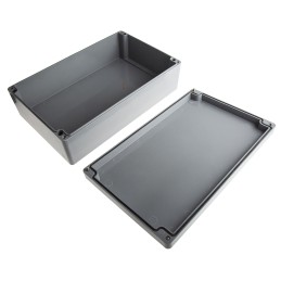 1 pcs - Fibox Euronord II Series Grey Polyester Enclosure, IP66, IP67, Grey Lid, 402 x 250 x 120mm